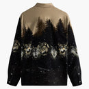 Kith Printed Wolves Cord Ludlow Shirt Black