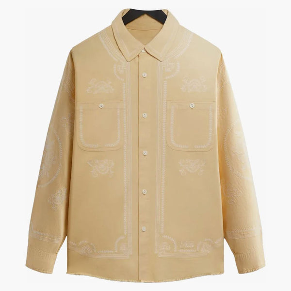 Kith Raw Hem Denim Apollo Shirt Blonde
