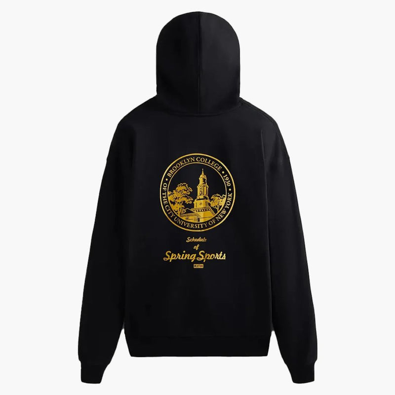 Kith Russell Athletic Cuny Brooklyn College Track Vintage Hoodie Black