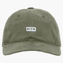 Kith Sandwash Cotton Cap Olive
