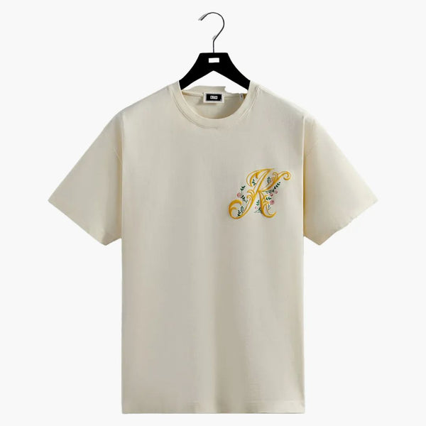 Kith Script Floral Tee Sandrift