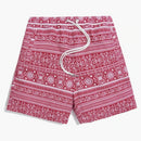 Kith Seersucker Hardaway Short Red/white