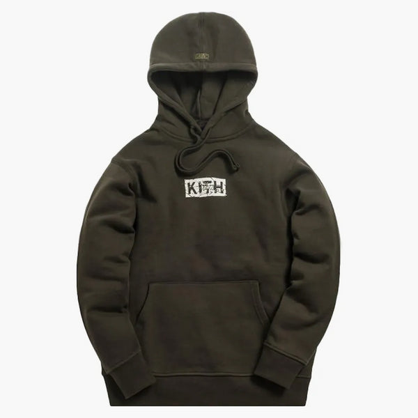 Kith Splintered Logo Hoodie Black/olive