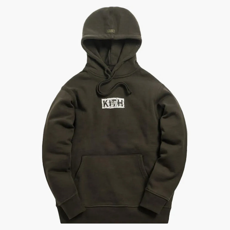 Kith Splintered Logo Hoodie Black/olive