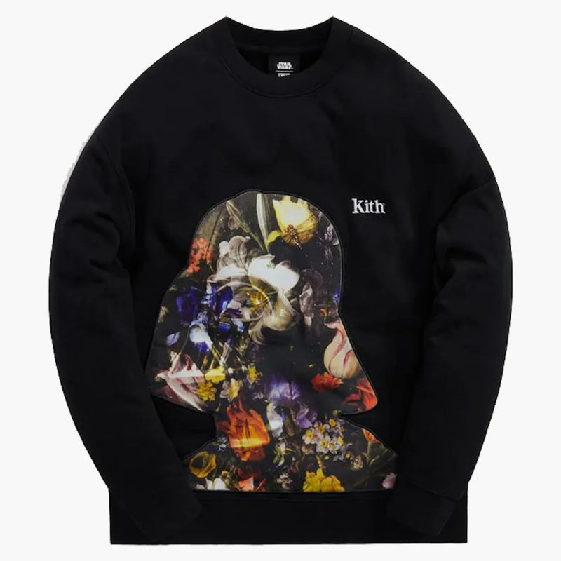 Kith X Star Wars Floral Vader Crewneck Black