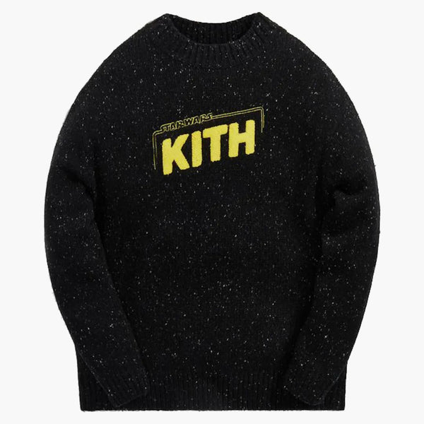 Kith X Star Wars Galaxy Crewneck Sweater Black
