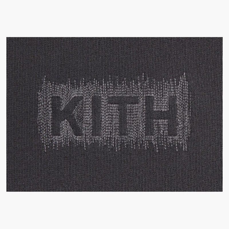 Kith Stitch Classic Logo Nelson Hoodie Black
