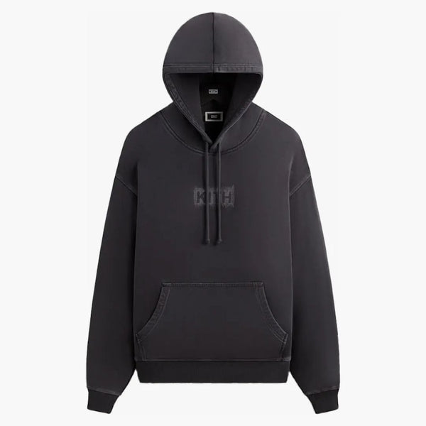 Kith Stitch Classic Logo Nelson Hoodie Black