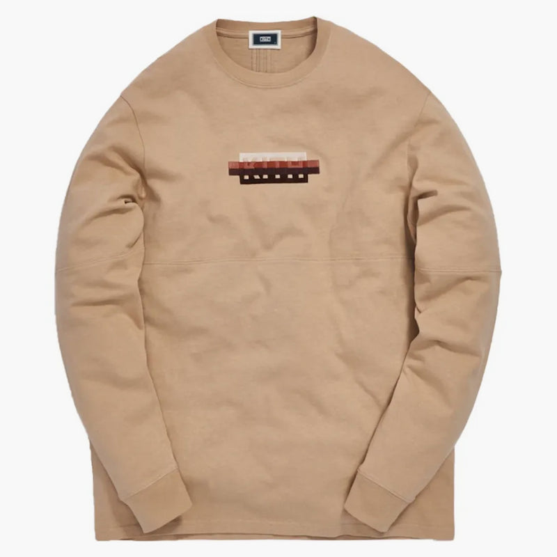 Kith Strike Through Panel L/s Tee Ancient Fossil