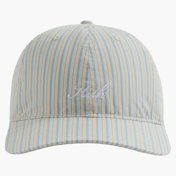 Kith Striped Poplin Cap Pebble
