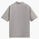 Kith Striped Twill Thompson Crossover Shirt Light Heather Grey
