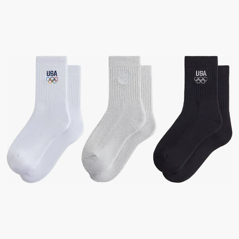 Kith Team Usa 3-pack Mid Crew Sock Multi