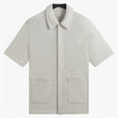 Kith Textured Cotton Boxy Collared Overshirt Sandrift