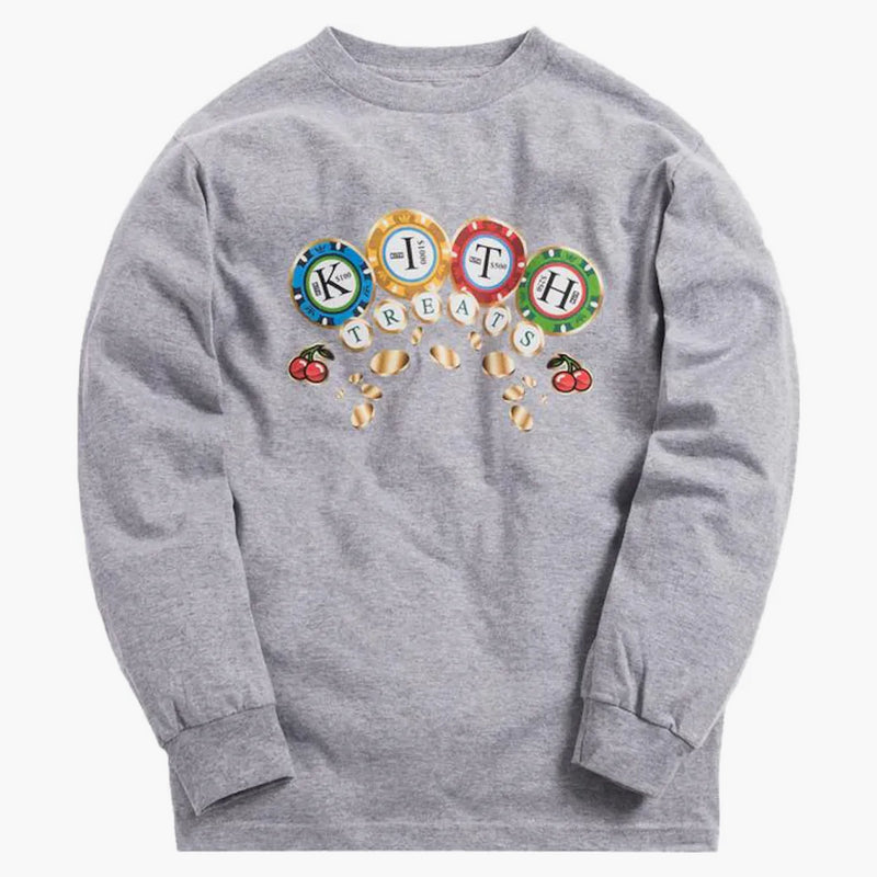 Kith Treats Chips L/s Tee Heather Grey
