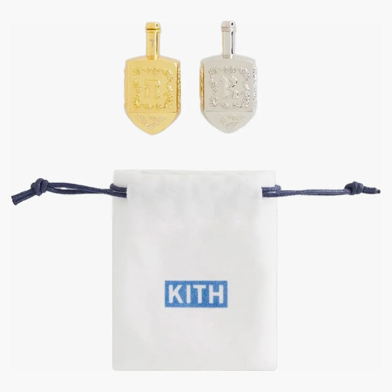 Kith zachází s Hanukkah 2-pack dreidel set multi