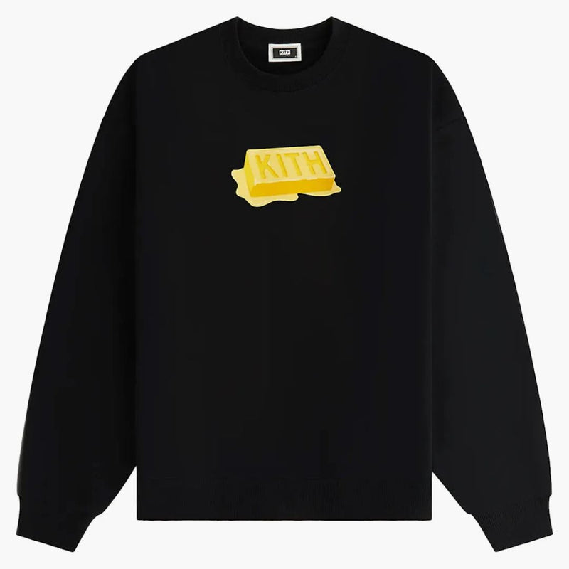 Kith Treats Waffle Butter Nelson Crewneck Black
