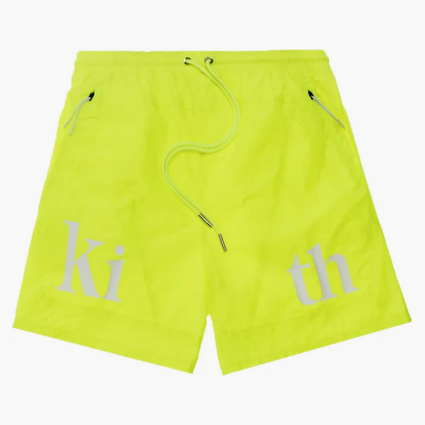 Kith Turbo Nylon Shorts Citron