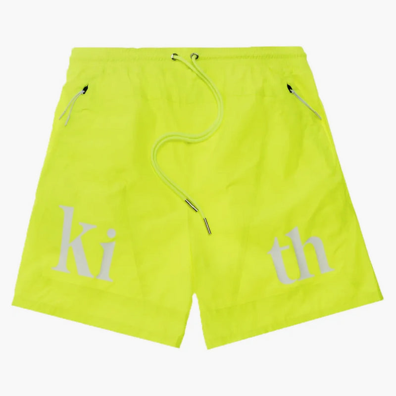 Kith Turbo Nylon Shorts Citron