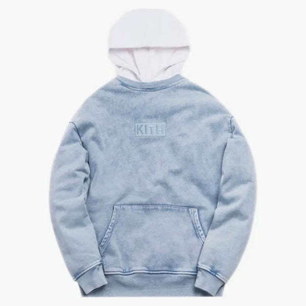 Kith Two Tone Indigo Hoodie Light Indigo