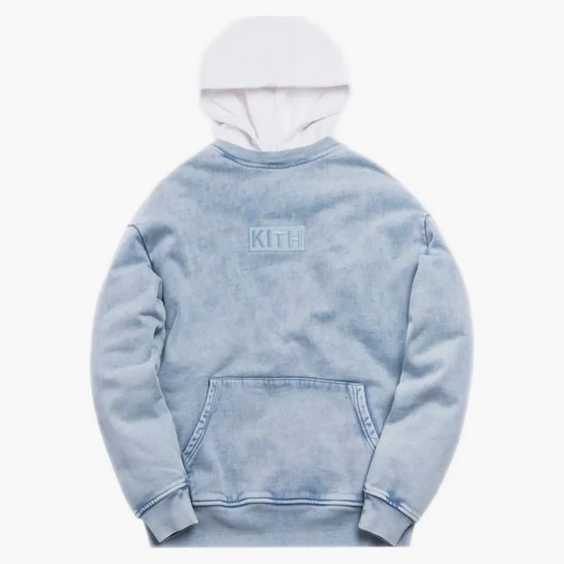 Kith Two Tone Indigo Hoodie Light Indigo