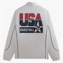 Kith Usa Basketball Jersey Logan Jacket White