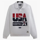 Kith Usa Basketball Nelson Collared Pullover White