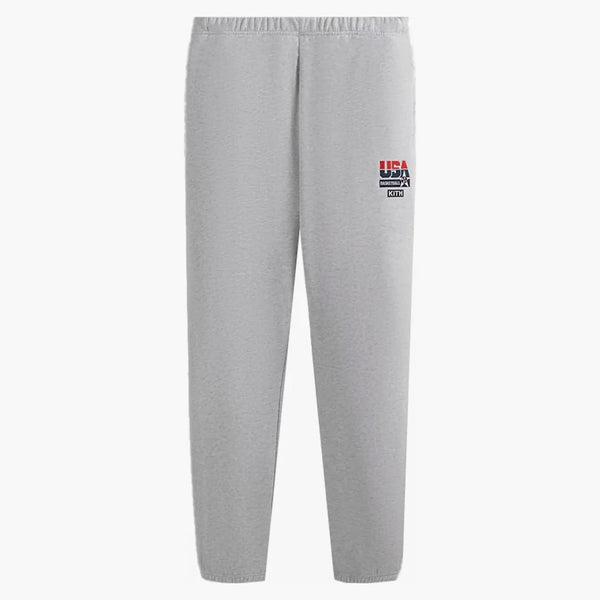 Kith Usa Basketball Vintage Nelson Sweatpant Light Heather Grey