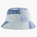 Kith Washed Paisley Dawson Reversible Bucket has Light Indigo