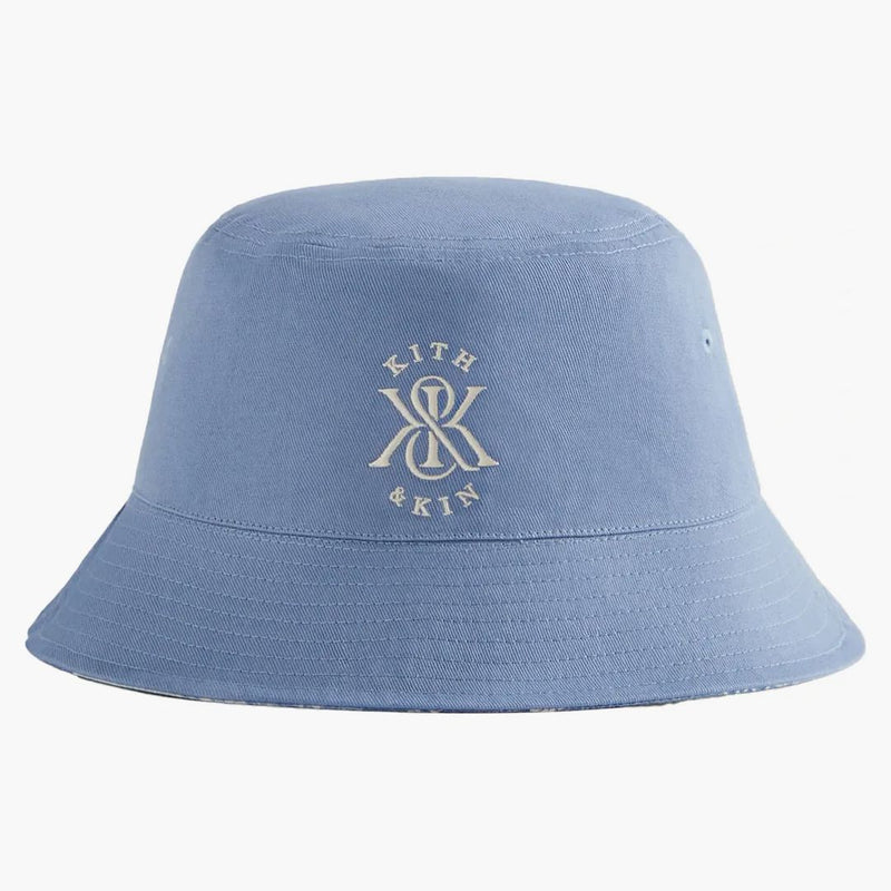 Kith Washed Paisley Dawson Reversible Bucket tiene indigo ligero