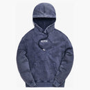 Kith Williams Iii Crystal Wash Fleece Hoodie Obsidian/navy