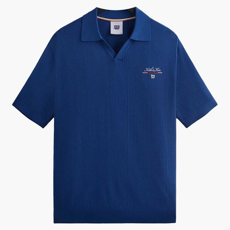 Kith Wilson Cable Johnny Collar Polo Blue Quartz