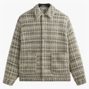 Kith Windowpane Tweed Boxy Collared Overshirt Atrium
