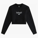 Kith Women Aaliyah Babygirl Lynn Cropped Crew Black