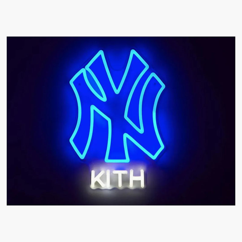 Kith Yellowpop New York Yankees Led Neon Sign Blue