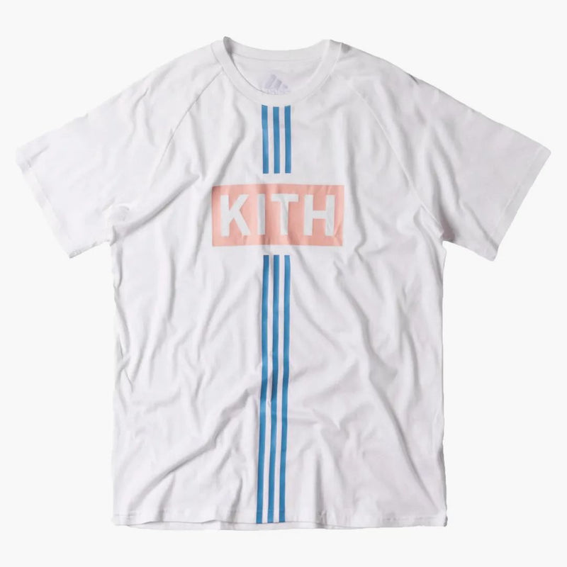 KITH Adidas Soccer Flamingos Home Alternate Classic Logo Tee White