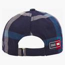 KITH for Bergdorf Goodman VF Plaid Cap Navy/Blue