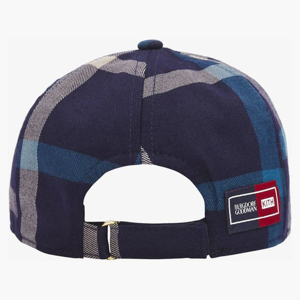 Kith för Bergdorf Goodman Vf Plaid Cap Navy/Blue