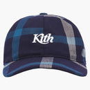KITH for Bergdorf Goodman VF Plaid Cap Navy/Blue