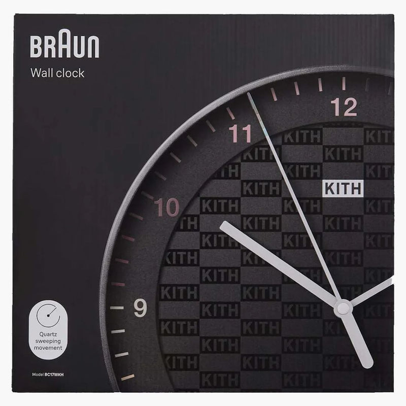 Kith pro Braun BC17 Wall Clock Black