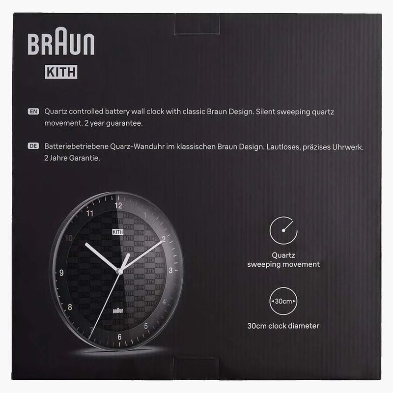 Kith pro Braun BC17 Wall Clock Black