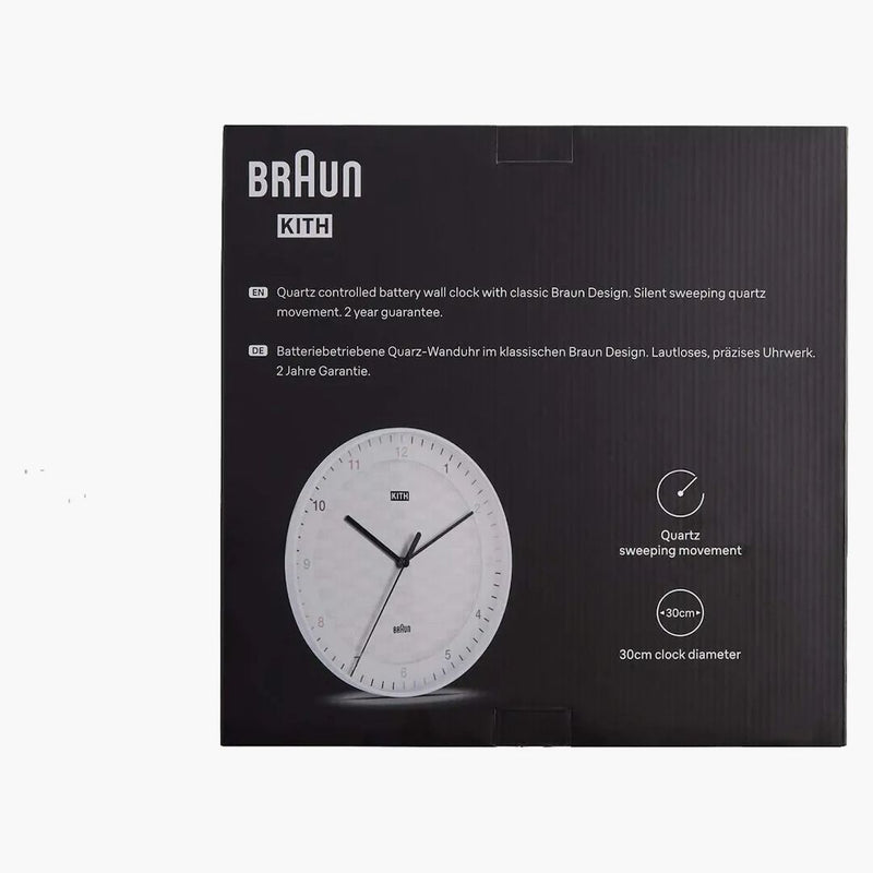 Kith pro Braun BC17 Wall Clock White