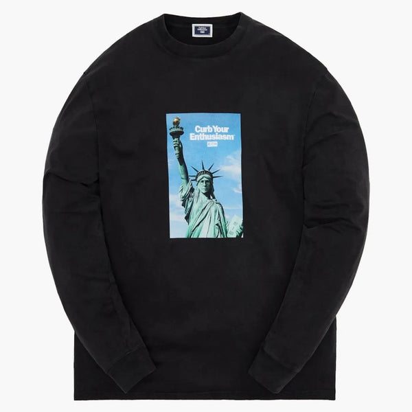 Kith For Curb Your Enthusiasm Liberty Vintage L/s Tee Black