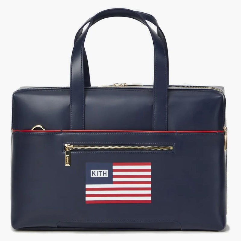Kith för Team USA & Away Leather Everywhere Bag Navy