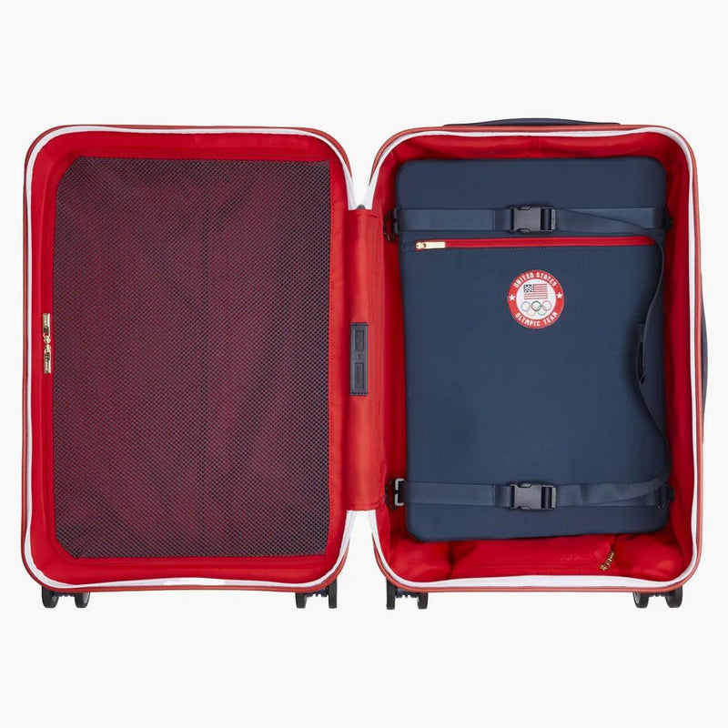 Kith For Team Usa & Away Pc Bigger Carry-on Luggage White