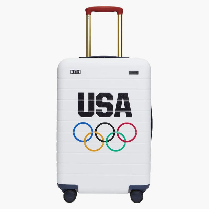 Kith For Team Usa & Away Pc Bigger Carry-on Luggage White