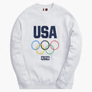 Kith For Team Usa Classic Crewneck Light Heather Grey