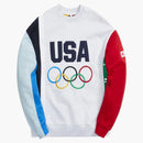 Kith For Team Usa Colorblocked Crewneck Light Heather Grey