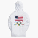 Kith For Team Usa Flag Williams Iii Hoodie White