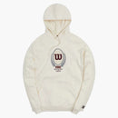 Kith For Wilson Crest Hoodie Heather Oatmeal