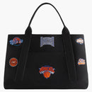 Kith For The New York Knicks All Over Embroidered Canvas Tote Black